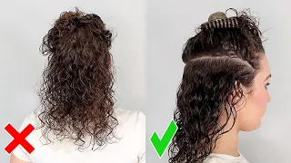 How to Section Curly Hair when Styling for Beginners - Prevent frizz, tangles, snags