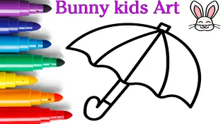 Easy drawings☂️🌿🍗 , paintings and colorings for kids and toddlers 😄😁 || fun ☺️ drawings