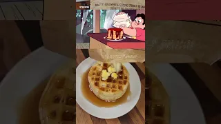 A Together Breakfast Worth Sharing!😋 #shorts #waffles #morningfood #stevenuniverse