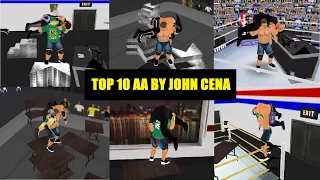 TOP 10 ATTITUDE ADJUSTMENTS BY JOHN CENA | WR3D | WWE