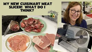 Cuisinart Meat Slicer Review and Demo|  For Making Meat Chips and Other Slicing Needs!