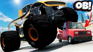 CAR HUNT But With MONSTER TRUCKS in BeamNG Drive Mods!