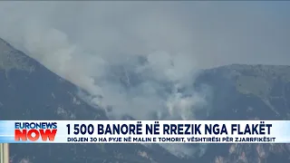1500 banorë në rrezik nga flakët, digjen 30 ha pyje në malin e Tomorit