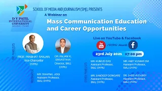 A Webinar on "Mass Communication education and Career Opportunities"