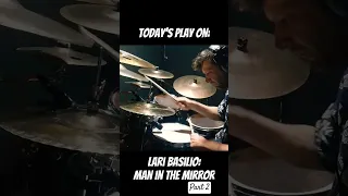 Drum play on: Lari Basilio (Man in the mirror). Suggested ideas for you. #shorts #music #drums