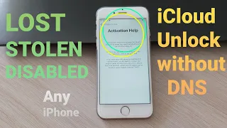 iCloud Unlock Lost/Stolen/Disabled Apple Any iPhone iOS iCloud Account✔without DNS Server Success ✔