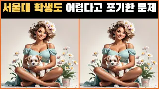 [틀린그림찾기] 서울대생도 포기한 진짜 어려운 다른그림찾기, 두뇌운동량 증가에 최고 효과 다른그림찾기, 기억력 향상, 인지능력 향상에 도움 되는 게임