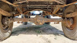 Restoration of the rear axle of the old UAZ 469 vehicle