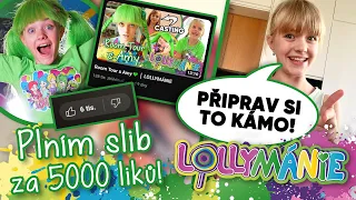 Dodržím slib💚 Tady je video za 5000 liků😳 #vařímesamálkou │ LOLLYMÁNIE