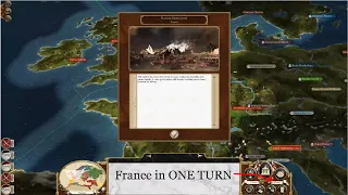 How to Destroy France in ONE TURN in Empire Total War