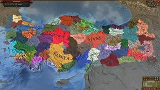 Europa Universalis 4 AI Timelapse - Turkey Universalis: Beta Mod 1939-3000