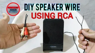 HOW TO MAKE SPEAKER WIRE USING THE RCA CABLE FOR SUBWOOFER