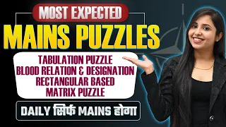 IBPS RRB PO MAINS REASONING || PUZZLES RRB PO MAINS 2024 || SMRITI SETHI