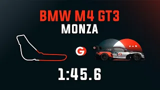 Monza 1:45.6 - BMW M4 GT3 - GO Setups | ACC 1.9.3