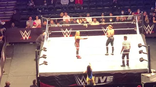 WWE Live Tour Natalya vs Nikki ASH & Rhea Ripley