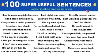 100 Super Useful English Sentences | Daily Spoken English | English Speaking Practice