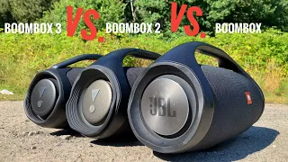 JBL BOOMBOX 3 VS. JBL BOOMBOX 2 VS. JBL BOOMBOX | extreme BASS TEST !!!