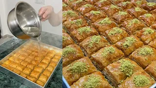 Ultimate Making of BAKLAVA in Delhi😱😱 तुर्की की मिठाई अब दिल्ली में🤩🤩 Indian Street Food