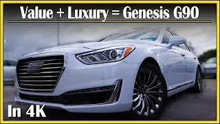 2017 - 2019 Genesis G90 Review | A Big Value-Packed Luxury Sedan! | In-Depth & DETAILED | In 4k UHD!