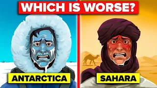 Antarctica vs Sahara - Could You Survive 1 Year In Extreme Temperatures (Compilation)