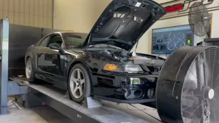 04 SVT Cobra with 2.6 Kenne Bell on the dyno.