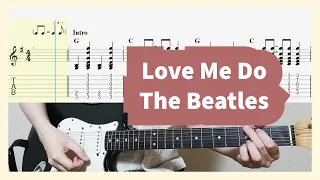 The Beatles - Love Me Do Guitar Cover with Tab