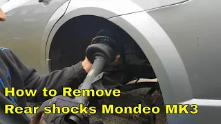 How to replace rear shocks on a Ford Mondeo MK3 (Project ST220)