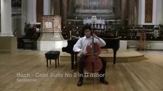 Encore: Bach Sarabande from Cello Suite No 2 in D minor- Sheku Kanneh Mason (Cello)