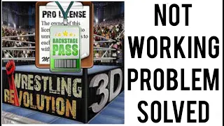 How To Solve Wrestling Revolution 3D App Not Working(Not Open) Problem|| Rsha26 Solutions