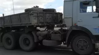 На выезде из Темиртау столкнулись сразу четыре автомобиля