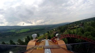 Il Tempo Extra Gigante front seat on-ride HD POV Hunderfossen Familiepark