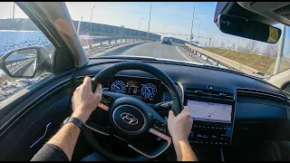 Hyundai Tucson 2021 (1.6 T-GDI 48V 150HP) | POV Test Drive #668 Joe Black