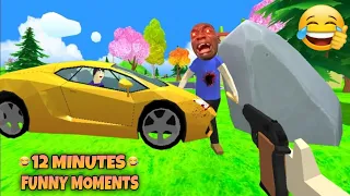 12 Minutes Funny Moments Dude Theft Wars | Dude Theft Wars Thug Life #122 | Dude Theft Fun