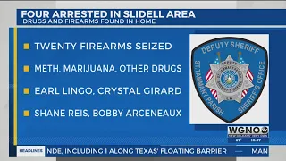 St. Tammany deputies arrest four accused of possessing illegal firearms, drugs