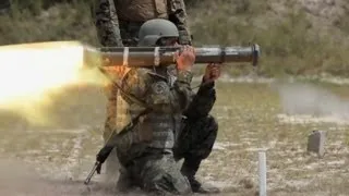 USMC M136 AT4 Anti-tank rockets and SMAW live fire