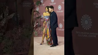 Priyanka Chopra and Nick Jonas at Nita Mukesh Ambani Cultural Centre