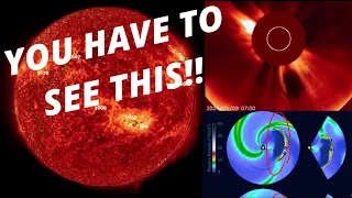 INCOMING SOLAR STORM‼️ Earth Directed  HALO C.M.E. From Multiple Flares