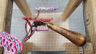 Rug Hooking Beginner Intro Tutorial how-to fiber craft handcraft DIY