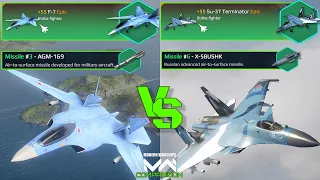 F-7 VS Su-37 Terminator | VIP Strike Fighter Comparison | Modern Warships