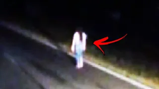 WHAT IS THIS WOMAN WALKING ON ROUTE 8 AT NIGHT SCARY VIDEOS