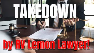 TAKEDOWN by RV Lemon Lawyer!