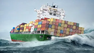 Life Inside Monstrously Big Container Ships Fighting the Seas