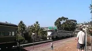 Amtrak Surfliner Passes The AAPRCO Cars Near Old Town