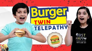 BURGER TWIN TELEPATHY | Aayu vs Pihu | Eating Challenge | Aayu and Pihu Show