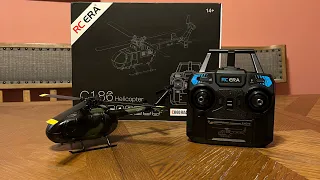 RC ERA C186 Helicopter- Unboxing & indoor test flight- RC Cincy