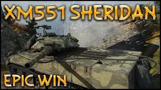XM551 Sheridan Epic Win - 8.780 Damage - World of Tanks Epic Battle
