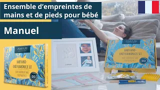 Ensemble d’empreintes de mains et de pieds pour bébé