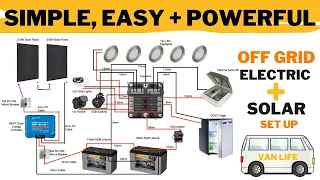 Simple, Easy, CHEAP Electrics and Solar for Van Conversion  - Off Grid