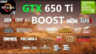 GTX 650 Ti BOOST Test in 22 Games in 2020