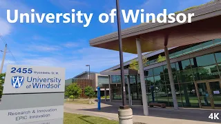 [4K] University of Windsor Campus Walking Tour